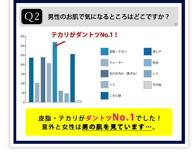 テカリがダントツ気になる。